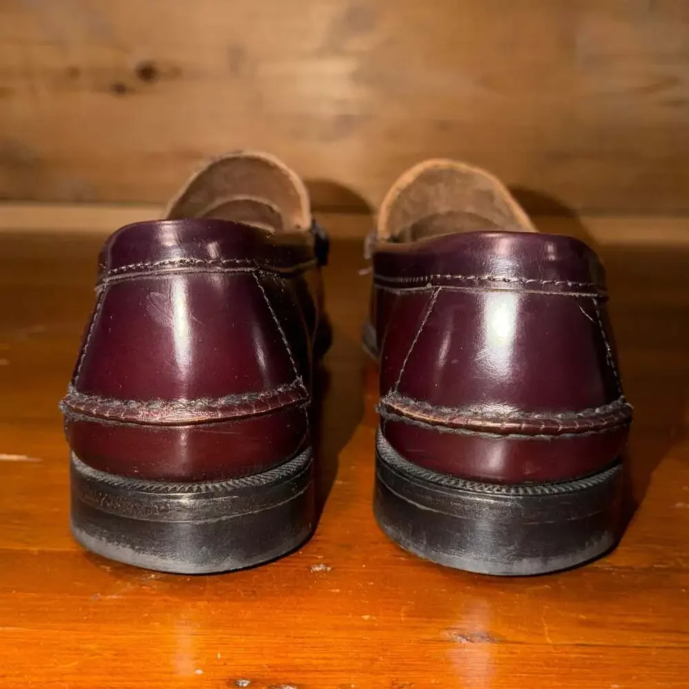 L.L. Bean Men's Burgundy Leather Penny Loafers